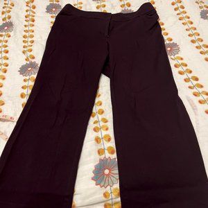 Loft Julie Boot Cut Maroon Trouser Pants - Ankle Length - Size 14